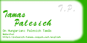 tamas palesich business card